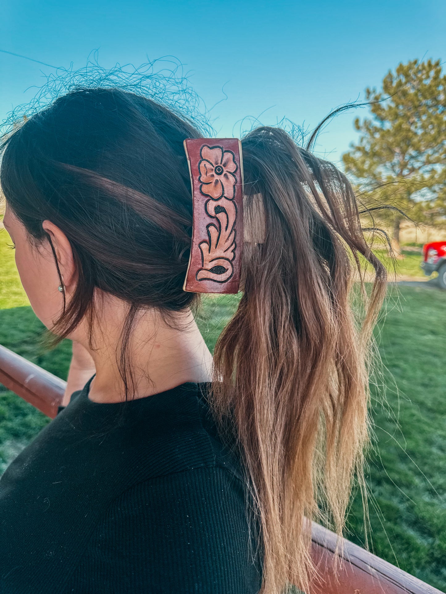 Hand Tooled Claw Clip